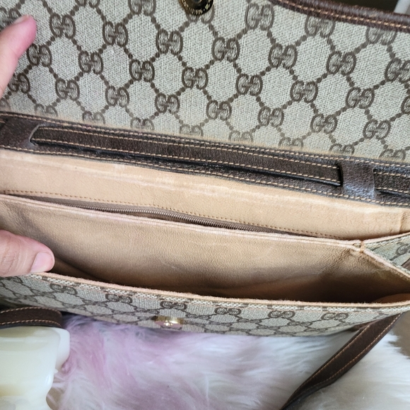 100% Authentic gucci vintage GG canvas crossbody bag - Picture 4 of 13